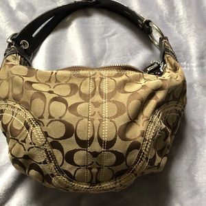 Coach monogram hobo bag